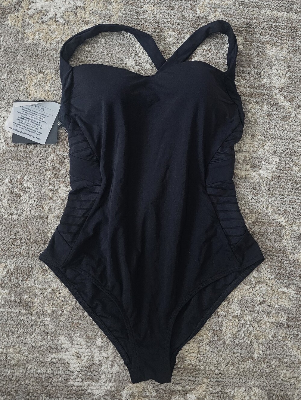 Jets By Jessika Allen Parallels Infinity One Piece Swim Nwt